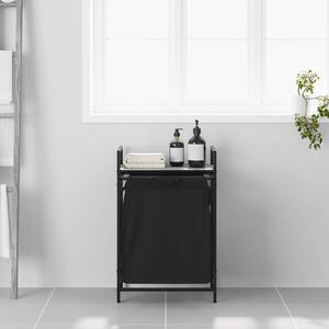 VidaXL szürke sonoma mosodai kosár 1 rekeszes polccal