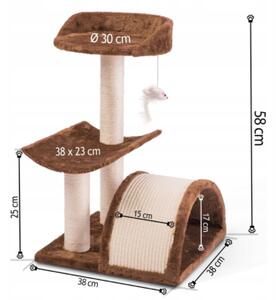 Kaparófa / pihenőhely macskáknak Griffin 58 cm DR-254