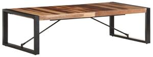 VidaXL paliszander felületű tömör fa dohányzóasztal 140 x 70 x 40 cm
