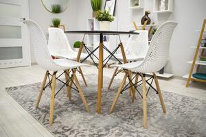 Étkező szék skandináv stílusban White Grid