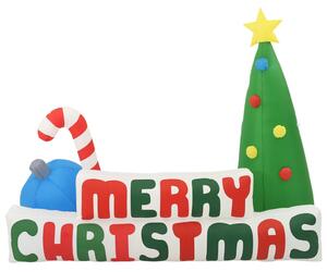 VidaXL Merry Christmas LED-es felfújható karácsonyi dísz 240 x 188 cm