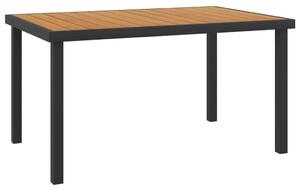 VidaXL barna alumínium és WPC kerti asztal 140 x 90 x 74 cm