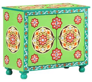 VidaXL kézzel festett többszínű tömör mangófa tálaló 70 x 35 x 60 cm
