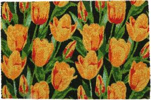 Orange tulips kókusz lábtörlő, 40,5 x 61 cm