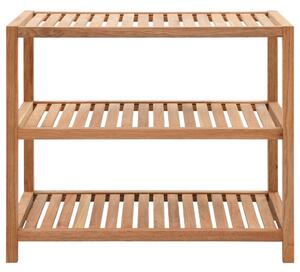 VidaXL tömör diófa fürdőszobai polc 65 x 40 x 55 cm