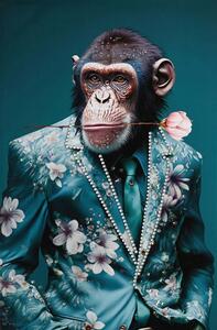 Blooming Monkey– lakkozott vászonkép