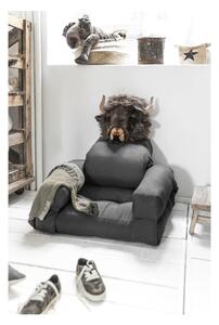 Mini Hippo feketés szürke relaxációs gyerekfotel - Karup Design