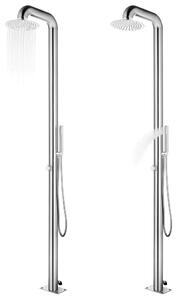VidaXL rozsdamentes acél kerti zuhany 225 cm