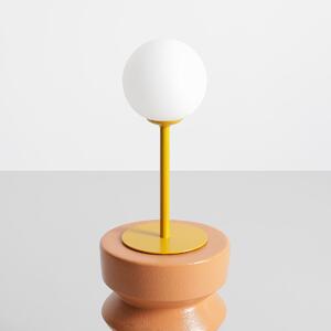 Aldex modern asztali lámpa pinne fehér sárga ald1080b14