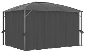 VidaXL Kerti Pavilon 400x300x265 cm, Antracitszürke