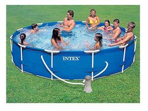 INTEX Frame Rondo családi medence, O 366 x 76 cm, papírszűrős víz