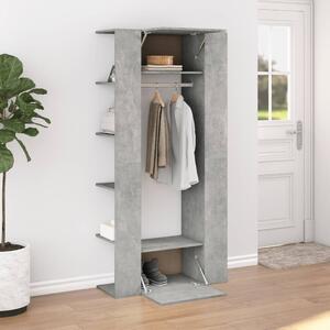 VidaXL betonszürke szerelt fa előszobaszekrény 97,5 x 37 x 99 cm