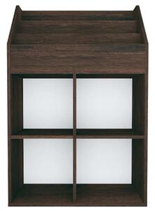 VidaXL füstös tölgy színű szerelt fa gyerek újságtartó 71x30x114 cm