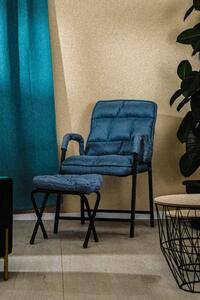Állítható fotel lábtartóval Blue Perfetto