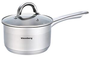 Klausberg Premium szószosedény 1.8L, Ø16 cm- rozsdamentes acél, edzett üveg fedő (KB-7133)