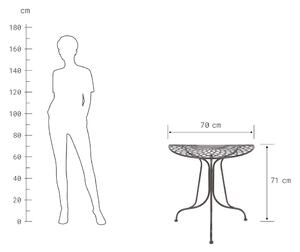 MANDALA GARDEN 2 személyes kerti bútor szett, félkör asztallal