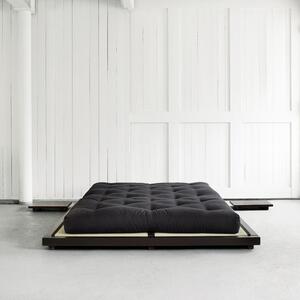 Dock fekete, borovi fenyőfa ágy, 160 x 200 cm - Karup Design