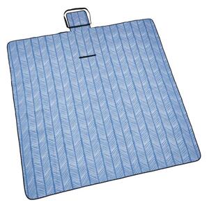 GET TOGETHER XXL piknik takaró, csíkos kék-fehér 200x200 cm