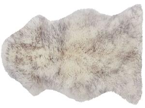 Fehér és szürke báránybőr szőnyeg ULURU