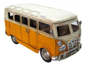 Fém Retro busz - fém modell