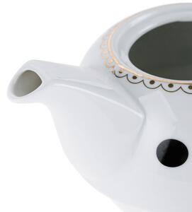 TEMPO-KONDELA DOTS AFTERNOON TEA, teáskanna csészével, porcelán