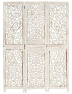 Mangófa Paraván - Kézzel Faragott - 3 Panel - 120x165 cm