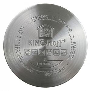 Kinghoff Premium 8 darabos edénykészlet - rozsdamentes acél, edzett üveg fedő (KH-1202)