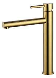 Mexen Elba magasított fürdőszobai mosdó csaptelep - arany (74110-50)