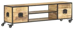 VidaXL Mangófa TV-szekrény - Ipari Stílus - 130cm