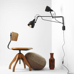 Aldex loft skandináv fali lámpa soho fekete ald1002d1