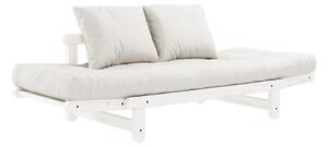 Beat White/Natural halványbézs kinyitható kanapé - Karup Design