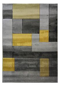 Cosmos szürke-sárga szőnyeg, 120 x 170 cm - Flair Rugs