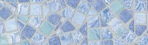 Kék mozaik fólia, bútorfólia, öntapadós tapáta 45 cm