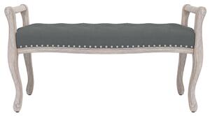 VidaXL sötétszürke szövetpad 110x45x60 cm