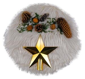 Karácsonyfa csúcsdísz - 20 cm csillag alakú GOLD