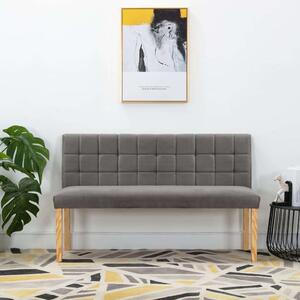 VidaXL Bársony Pad - Szürke - 140 cm