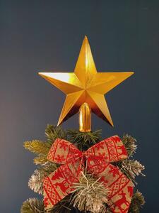Karácsonyfa csúcsdísz - 20 cm csillag alakú GOLD