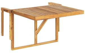 Erkélyre Akasztható És Összecsukható Világos Akácfa Asztal 60 x 40 cm UDINE