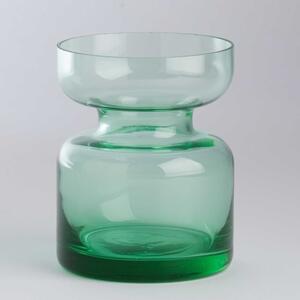 MONA mini üveg váza, zöld 10cm