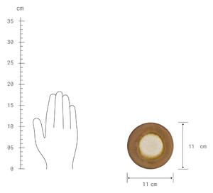 COSMOS kerámia poháralátét, barna Ø 11 cm