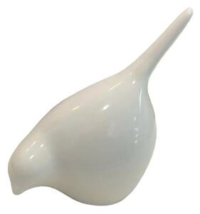 Porcelán madárka BIRDETTA 9 cm - több változat Termék színe: Fehér