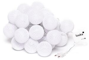 Fehér LED fényfüzér 30 gömbbel - Bonami Essentials