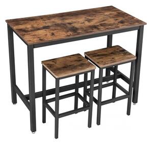 Rusztikus szett - asztal 2 székkel