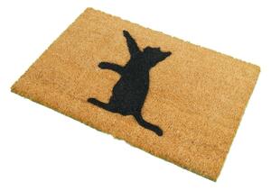 Cat természetes kókuszrost lábtörlő, 40 x 60 cm - Artsy Doormats