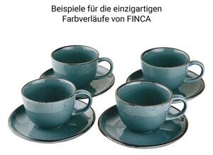 FINCA kávés csésze aljjal kék 210ml
