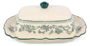 Zöld-elefántcsont színű porcelán vajtartó Cyril – S|P Collection