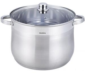 Klausberg fazék 16L, Ø30 cm- rozsdamentes acél, edzett üveg fedő (KB-7166)