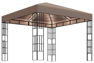 VidaXL Pavilon - Napelemes LED Fényfüzérrel - 3x3m