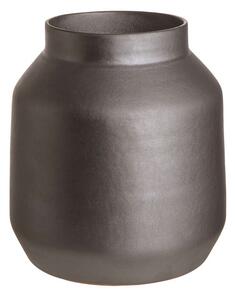 MARTA kerámia váza, fekete-ezüst 25cm