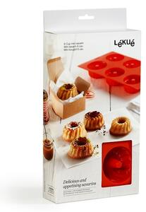 Piros szilikon mini kuglóf sütőforma - Lékué